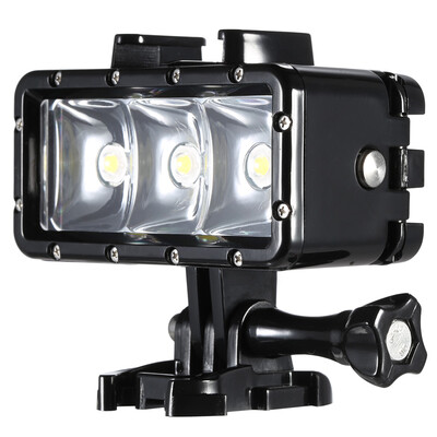

Mini Portable LED Diving Video Fill-in Light Lamp Spotlight 3 Modes Waterproof Underwater 30m with 1200mAh Built-in Rechargeable B