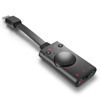 

KOTION EACH USB 20 External Sound Card 71 Channel Stereo Sound Adapter Plug&Play with Headphone Speaker Microphone Jacks for