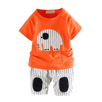 

Summer Baby Boy Girl Clothing Set Cotton Girls Clothing Baby Clothes tshirtshort Pant Cartoon Newborn Baby Boy Clothes