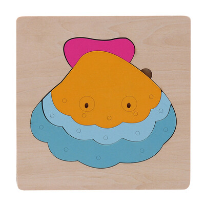 

Gotoamei Development Baby Toys 3D Wooden Puzzle Cartoon Learning Educational Kids Toy