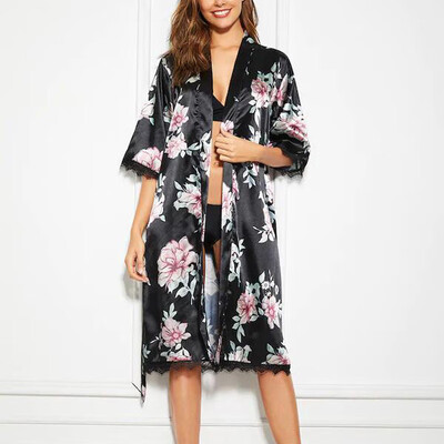 

Women Chiffon Summer Floral A Line Cap Sleeve Tunic Shift Party Club Boho Dress
