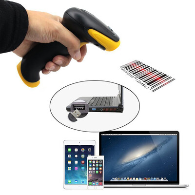 

〖Follure〗2 in 1 USB Wired & Wireless BT 1D Barcode Scanner Reader W750mAh Battery