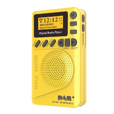 

P9 Mini Pocket DAB FM Digital Radio FM Digital Demodulator with LCD Display Portable MP3 Player TF Card Slot