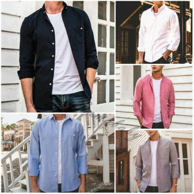 

Luxury Fashion Men Slim Fit Shirt Long Sleeve Dress Shirts Casual Shirt Top