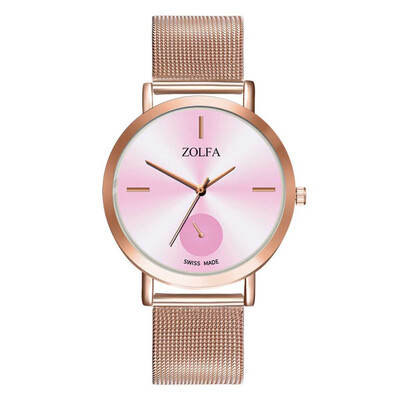 

Casual Women Watches 2019 Hot Sale Dial Ladies Quartz Wristwatch Business Rose Gold Alloy Strap Clock Gift Relogio Feminino