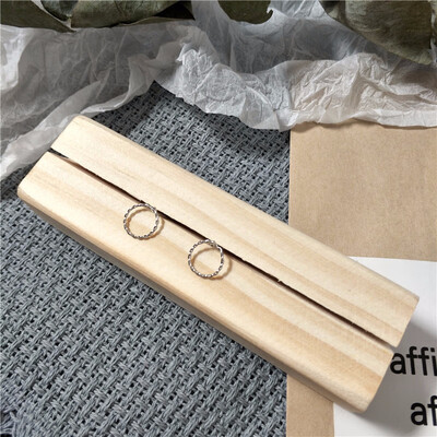 

2019 latest design brand very fine new pattern small circle earrings simple earrings for women