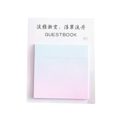 

Toponeto Gradient Color Series Self-Adhesive Memo Pad Sticky Notes Bookmark School Office