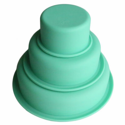 

3 Tier Round Cake Mold Layer Bakeware Set for Birthday Party Wedding Anniversary