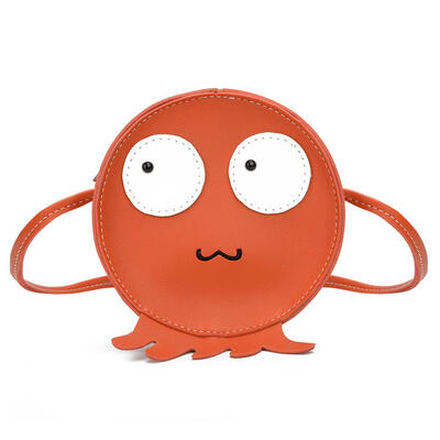 

Cute Kid Girl Octopus Shoulder Handbags Children Small Round Crossbody Bags