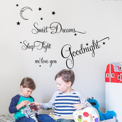 

〖Follure〗Sweet Dreams Wall Decals Childrens Room Home Decoration Art