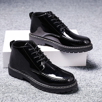 

Summer shoes men Korean fashion Joker breathable shoes mens casual youth British black shoes