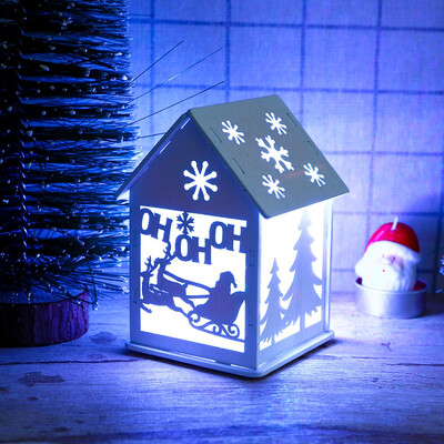 

Siaonvr Small Wooden LED House Lighted Cabin For Party Wedding Decoration Christmas Toy