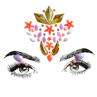 

〖Follure〗Face Gems Adhesive Glitter Jewel Tattoo Wedding Festival Rave Party Body Make Up
