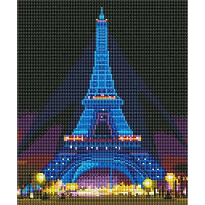

DIY Full Drill LED Diamond Painting Iron Tower Cross Stitch Light Box Decor