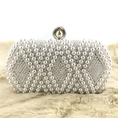 

Tailored Women Crystal Beaded Clutch Evening Chain Crossbody Bags Party HandBag