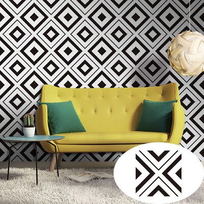 

〖Follure〗Geometric Self Adhesive Tile Stickers Decal Home Decoration Wall Sticker