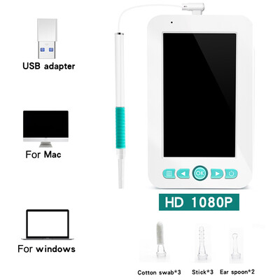 

〖Follure〗43 Inch 1080P HD Display 55mm Ear Endoscope Camera Ear Clean Tool