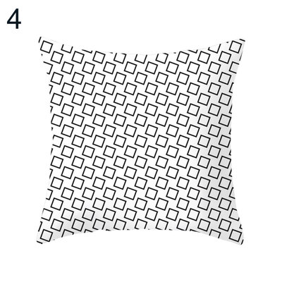 

Geometric Plaid Pattern Pillow Cover Cushion Case Home Car Sofa Bed Hotel Decor