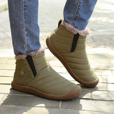 

Outdoor Water-resistant Non-slip Snow Boots Slip-on Winter Warm Shoes for Men&Women