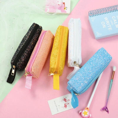 

Lots Pencil Case Pen Pouch Box Bag Cases School Office Supplies Stationery Gift