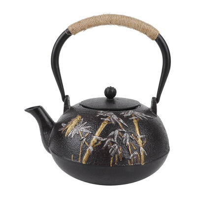 

Greensen Cast Iron Tea Pot Bamboo Cicada Kettle Teapot Drinkware Iron Teapot Tea Set Teaware Teapot Tea Set