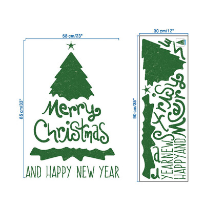 

Tailored Merry Christmas Background Wall Decoration Removable Wall Stickers