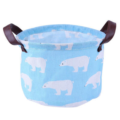 

Cute Cartoon Cotton Linen Desktop Storage Box Sundries Cosmetics Organizer