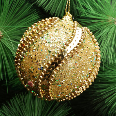 

〖Follure〗Christmas Rhinestone Glitter Baubles Balls Xmas Tree Ornament Decoration 8CM