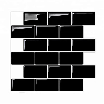 

Unique 3D Wall Sticker Three-dimensional Tile Wall Stickers Anti-fouling Self-adhesive Wall Stickers