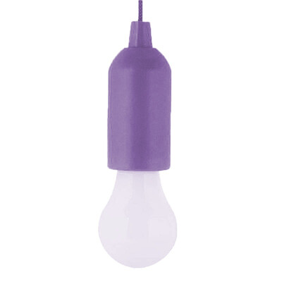 

Durable Retro Pull-Rope LED Hanging Light Bulb Battery Operated Lightweight for Camping Party Decoration