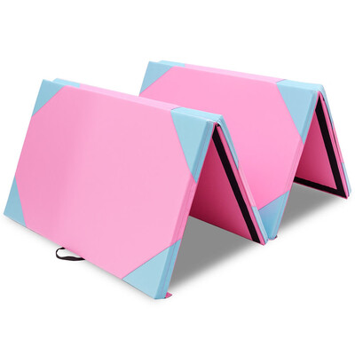 

4 x 10 x 2" Thick Folding Panel Fitness Exercise Gymnastics Mat-Pink
