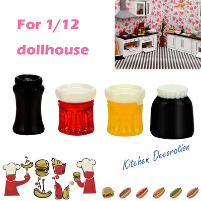 

YIWULA112 Miniature Scene Kitchen Food Model Dollhouse Accessories Mini Condiment Toy