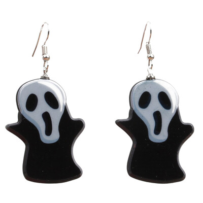 

1 Pair Halloween Party Ghost Dangle Hoop Drop Earrings Women Ladies Jewelry