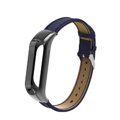 

Replacement Wrist Strap for Xiao-Mi Band 34 Universal Leather Wrist Straps Brown