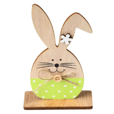 

Retro Vintage Cute Rabbit Wood Stand Rack Ornament Easter Day Home Decor