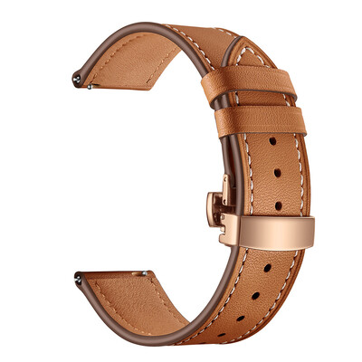 

〖Follure〗Butterfly buckle Leather Wrist Watch Strap Band For IWatch For Samsung Gear S3