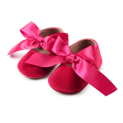 

Baby Girl Shoes Riband Bow Lace Up PU Leather Princess Baby Shoes First Walkers Newborn Moccasins For Girls