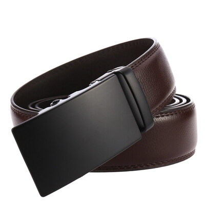 

Gold Automatic Buckle Belts for Men Genuine Leather Belt Men Business Trouser Belt for Jeans Men Belts Leather Luxury Brand