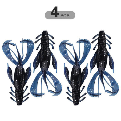 

5PCS Soft Shrimp 55cm 15g Bait Soft Lures 10cm 10g Swimbait for Freshwater Fishing