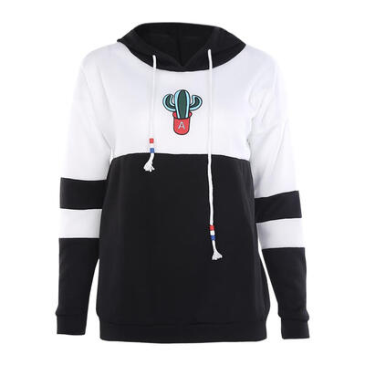 

Women Punk Style Cactus Print Hoodies Men Casual Pullovers Sweatshirt Tops