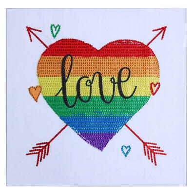 

5D DIY Special Shaped Diamond Painting Love Heart Cross Stitch Embroidery