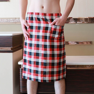 

Roseonmyhand Mens Casual Lounge Home Underwear Nightdress Cotton Breathable Sexy Bath Skirt