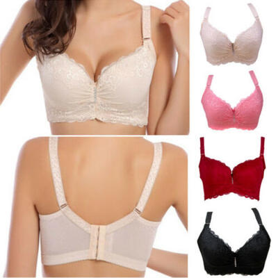 

Women Push-Up Bra 5 colors Floral Padded Plunge Bras Bralette Size 38-46 D Cup