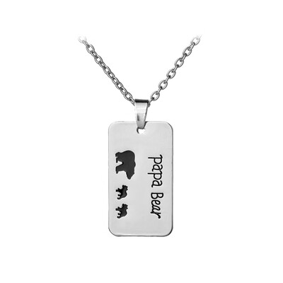 

Fashion Love Dad&Father Love Pendant Chain Necklace Letter Necklace Gifts