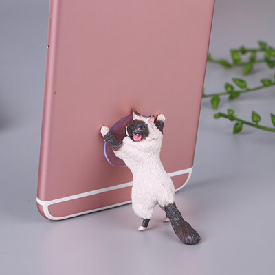 

Suitable For Most Of The Smart Phone Holder White Mobile Phone Holder Animal Support Suction Cup Bracket