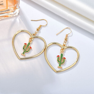 

La Melodie Champagne Gold Heart Shaped Round Earrings Bohemian Elizabeth Map Earrings Earrings 2019 DIY Bohemian Style Jewelry