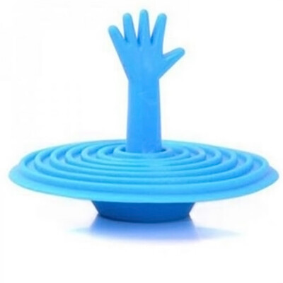 

Siaonvr 1× Home Washroom Rubber Hand Shape Water Sink Plug Bathtub Stopper Random Color