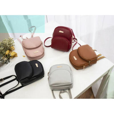

Women Lady Girls Shoulder Bag Travel Crossbody Zip backpack School bag Zip Bag