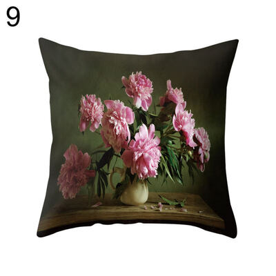 

Flower Vase Throw Pillow Case Cushion Cover Sofa Bedroom Car Cafe Office Decor