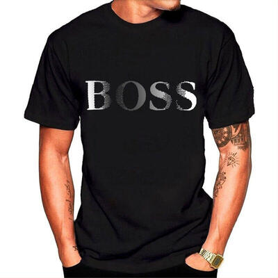 

Mens Clothing In-stock 2018 Summer New Mens T-shirt BOSS Letter Printing T-shirt